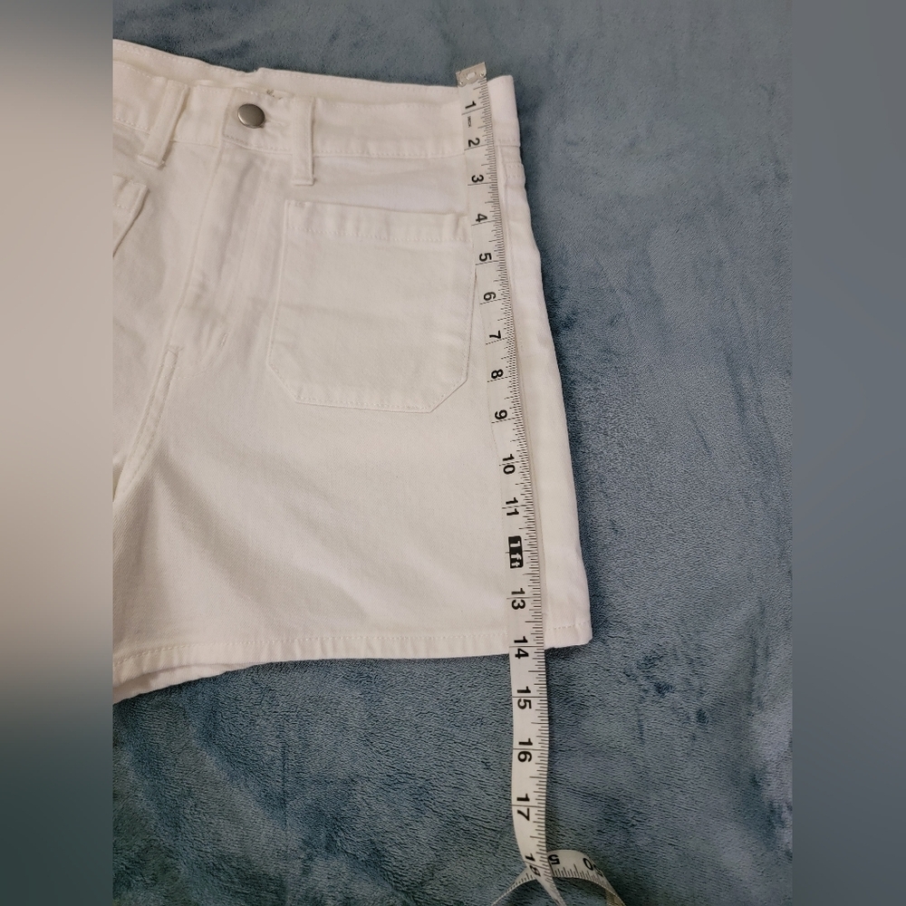 Altar'd State High Waist Sailor Tile White Shorts Size 27 - Picture 7 of 12